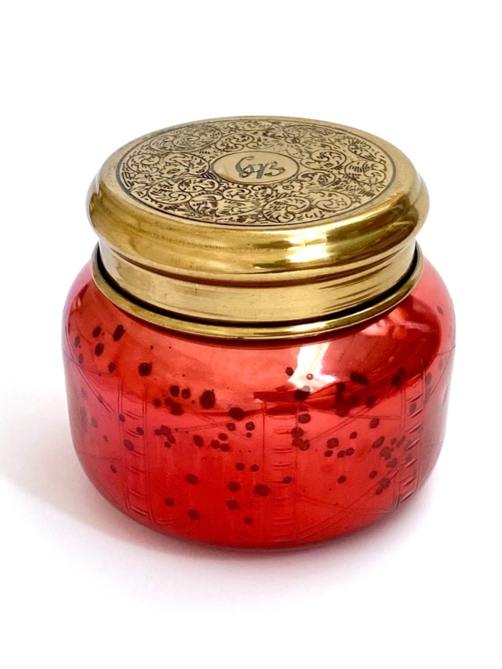 Anthropologie Capri Blue *EMPTY* 19 Oz RED MERCURY SILVER Signature Jar w/Lid